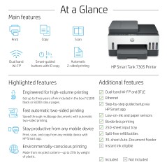 HP SMART TANK 7305 - genopfyldelig inkjet-printer